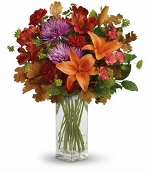 Teleflora's Fall Brights Bouquet from Kinsch Village Florist, flower shop in Palatine, IL